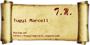 Tugyi Marcell névjegykártya